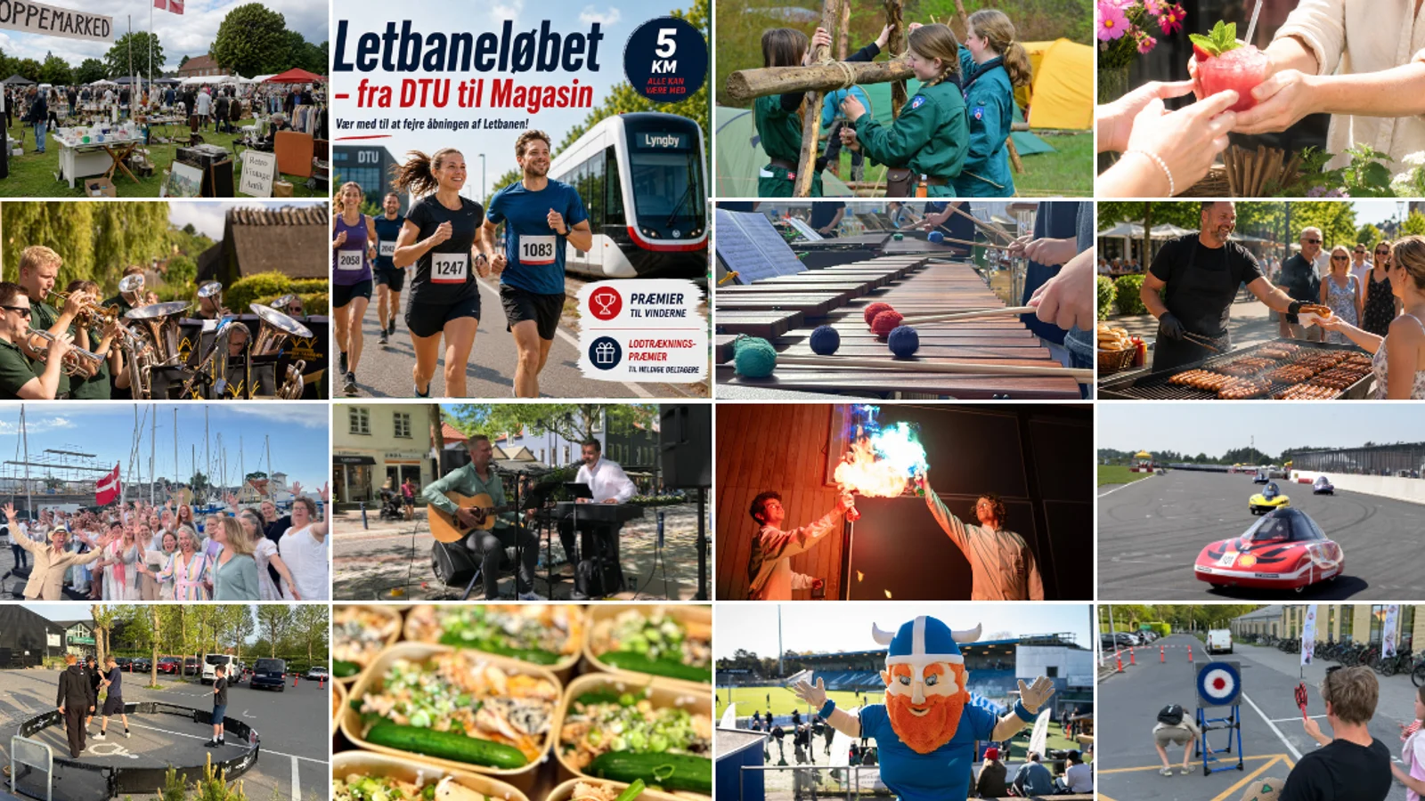 Letbanen åbner i Lyngby: Aktiviteter på alle syv stationer i kommunen lørdag 22. august