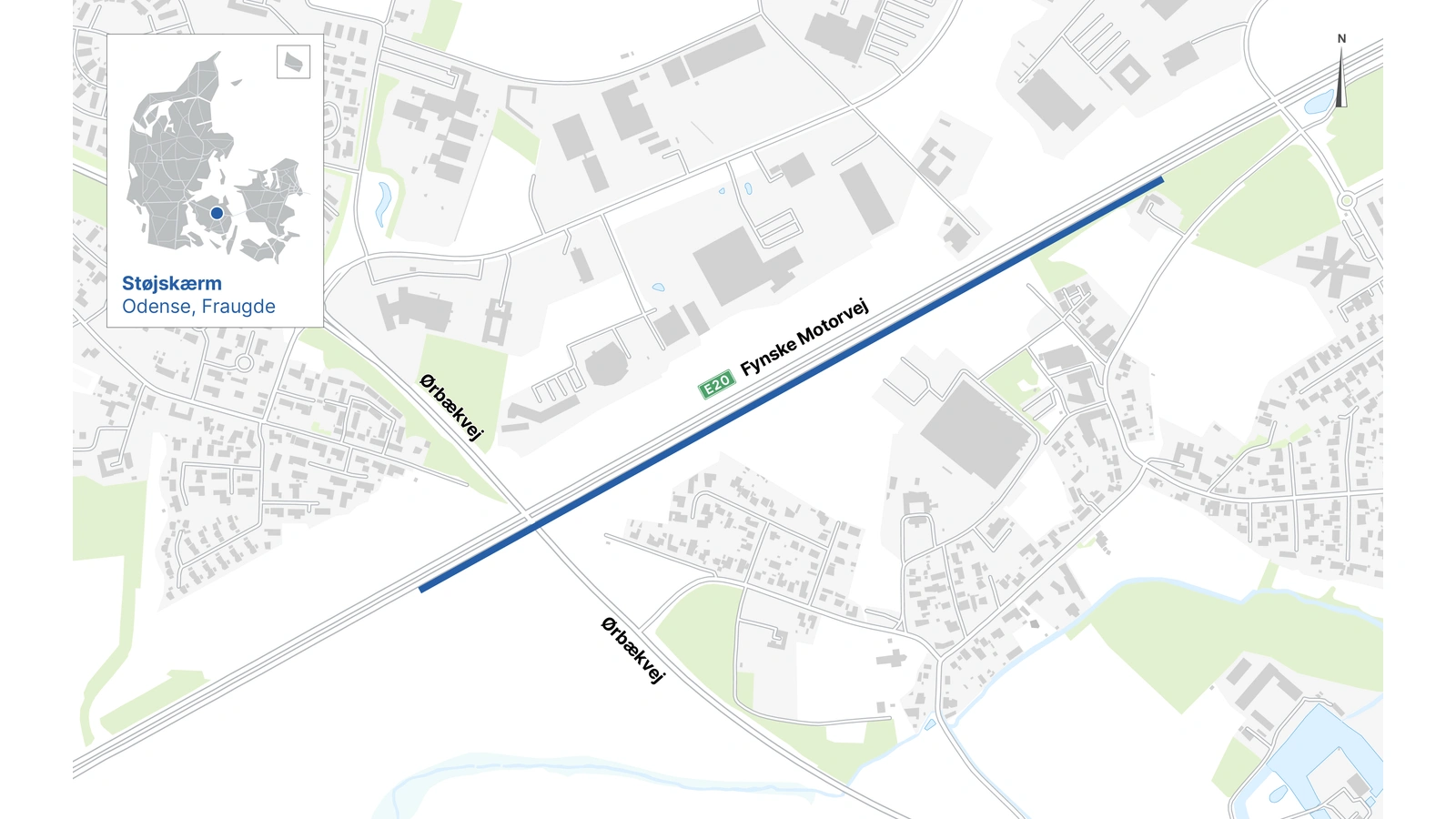 Nu skal støjen fra motorvejen dæmpes for borgere i Fraugde