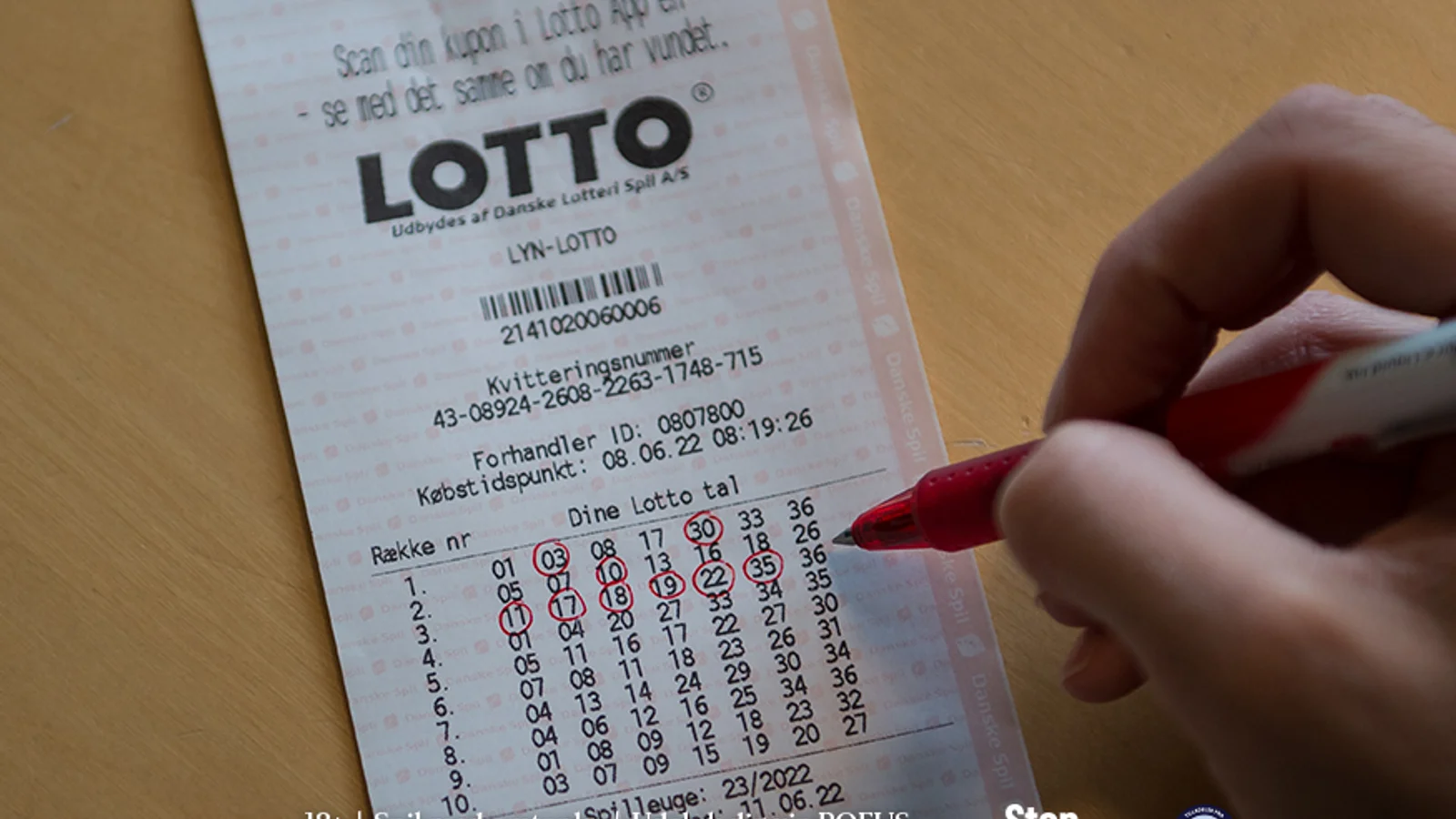Her lander weekendens millioner fra Lotto