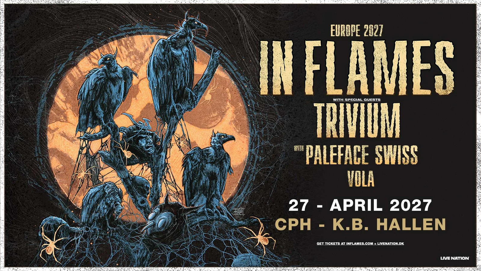 In Flames indtager K.B. Hallen i 2027!