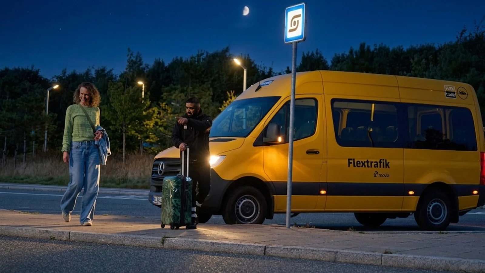 Nu kan borgere i tre kommuner tage Flextur hjem hele natten