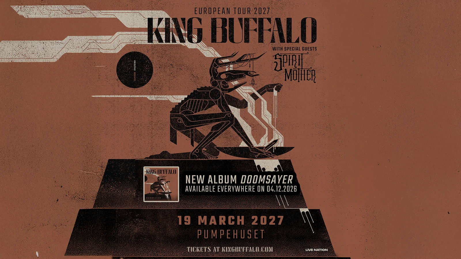 King Buffalo indtager Pumpehuset den 19. marts 2027