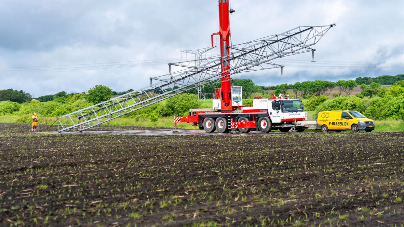 Energinet fjerner de gamle 150 kV luftledninger i Vestjylland