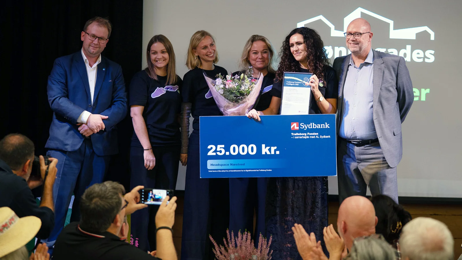 Frivillige i headspace Næstved modtager Trelleborg Fondens Frivilligpris