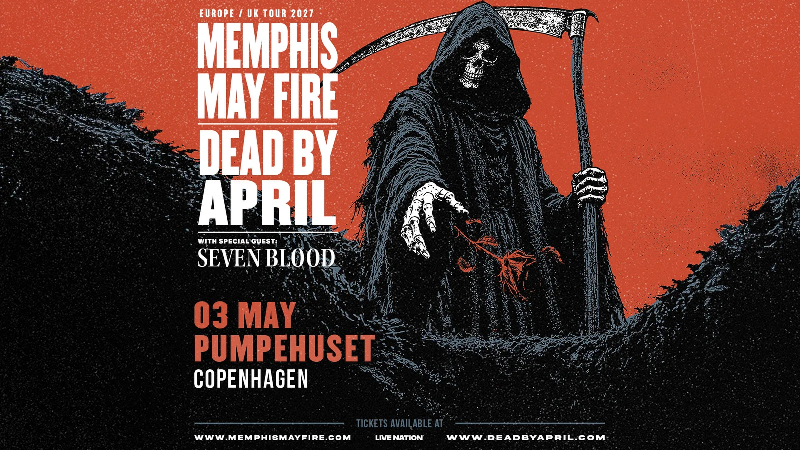 Memphis May Fire og Dead By April indtager Pumpehuset den 3. maj 2027!